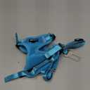 Cat Harness and Leash for Walking, The Upgrade Can be Adjusted in Four Directions and Breathable Cat Harness for Anti Escape that can be Fitted and Positioned, Reflective Strips Harness, Blue, M