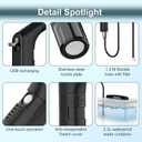 COSWE Portable Travel Bidet Electric Rechargeable Handheld Personal Bidet Sprayer for Hygiene Cleaning for Toilet with 2.3 liters Water container (Black), LIUW_JP2201