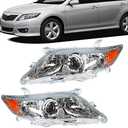 WFLNHB Headlights Assembly Replacement for Toyota Camry Base/CE/LE/XLE 2010 2011 Projector Headlights Headlamps Driver & Passenger Side