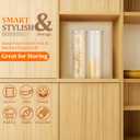 2Pcs Clear Round Crackers Containers Airtight Cookie Keeper Snack Storage Jar for Pastries Chips Donuts Kitchen Pantry Organizer for Home Use