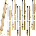 Janlaugh 6 Pcs Retractable Pen Kits for Wood Turning 8 mm Click Pen Kits with Refills Lathe Turning Supplies for Pen Making Woodturning Project DIY Friend Gifts Supplies