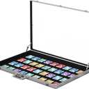 Portable Trade Show Display Case, 28"x20" Aluminum Card Show Display Case with Lock, Large Table Top Sports Card Display Case with Clear Acrylic Glass for Jewelry, Trading Card, Collectibles Shows