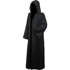 Halloween Men's Hooded Cloak Robe,Adults Wizard Knight Tunic Outfit Cosplay Costume Capes Uniform
