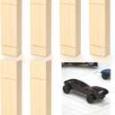 Cinnvoice 6 Pcs Derby Car Kit Body Blocks, Pinewood Block Race Pre-Cut Car Body Blocks with Pre-drilled Axle Holes for DIY Shape Paint Race Cars Racing (Wheels & Axles Not Included) (Regular Style)