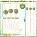 200 Pcs Sage Green Easter Spring Party Cocktail Pick 4.7" Toothpick for Appetizer Skewer Sandwich Drink Bamboo Food Pick Martini Stick Garnish Party Bar Catering Accessory Baby Shower Wedding Supply