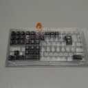 dagaladoo PBT Keycaps with Metal Paint,112-Key Black/Pink Custom Keycap Set dye Sublimation,Cherry Profile Key caps for 61/64/66/68/75/84/87 MX Switches Mechanical Keyboards