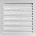 Repa Market 12 x 12 Inch (Duct Opening Size) White Galvanized Steel Gable Vent - Shed Vents with Screen - Square Wall Vent - Outside Vent Covers for House - Ceiling Air Vent Covers - Return Air Vent