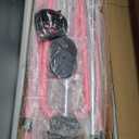 Tepemccu Expandable Gymnastics Bars, Adjustable Height Gymnastic Horizontal Bars, Children Folding Training Bar for Kids (Pink with mat)