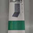 Samsers Foldable Bluetooth Keyboard with Touchpad - Portable Wireless Keyboard with Holder, Rechargeable Full Size Ultra Slim Pocket Folding Keyboards for Android Windows iOS Tablet & Laptop - Black (BT x1)