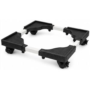 Adjustable Washing Machine Stand with Locking Wheels, Heavy Duty Mobile Base for Washer, Dryer, Refrigerator & Mini Fridge, Anti-Vibration Universal Appliance Stand, Adjustable Size,