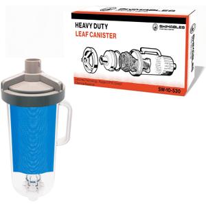 Swimables Heavy Duty Inline Leaf Canister for Pool Vacuum - Swimming Pool Leaf Canister Made with 30% More Material - Trap 50% More Leaves - Replacement for W530 Hayward Leaf Catcher