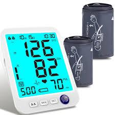 Blood Pressure MonitorAutomatic Blood Pressure Machine XL Cuff for Big Arms 1321”Medium/Large Cuff 9"17" Extra Large Backlit LCD Two User 1000 Mem (Blue