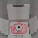 Kids Camera Toys for Ages 3 4 5 6 7 8 9 Girls, 48MP Dual Lens Toddler Digital Camera Christmas Birthday Gift, Kids Selfie Camera with 32G SD Card, Silicone Cover (Pink)