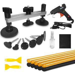 Auto Body Dent Puller Kit, Auto Paintless Dent Repair Kit with Bridge Puller, Dent Puller Kit, Car Dent Removal Kit Powerfully Pops Car Dents and Other Metal Surface Dents