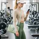 Ceneda Small Gym Bag for Women, 12 inch Mini Gym Bag with Wet Pocket, Lightweight Tote for Gym, Sport, Workout - Green