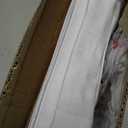 UNISHADES no Drill Cordless Roman Shades for Windows, 33" W × 64" H - 100% Blackout - Linen - Mist White