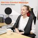 Neck Massager with Heat, Back Massager Deep Tissue, Electric 3D Kneading Massage Pillow for Pain Shiatsu Back and Shoulder Massager, Birthday Christmas Gift for Women Men Dad Mom