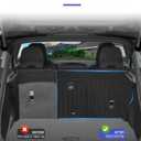 Backrest Mat for Volvo XC40 2018-2025 2026 & C40 2022-2024 with Hook&Loop Accessories Rear Trunk Mat Rear Seat Back Cover Protector All Weather Anti-Slip Split Dog Liner 2 PCS