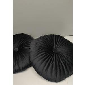 2 pcs Black pillows, 12x12