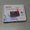 SMARTRO SC91 Projection Alarm Clock for Bedrooms with Weather Station, Wireless Indoor Outdoor Thermometer, Temperature Humidity Monitor Gauge Hygrometer