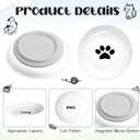 4 Pcs Cat Food Bowl Anti Beard Fatigue Cat Dishes with Nonslip Silicone Bottom Beard Friendly Ceramic Shallow Wide Kitten Plates for Food Water Indoor Small Dog Animals Pets Feeding