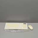 Wireless Keyboard and Mouse Combo, FullSized Wireless Keyboard and Adjustable DPI Mouse, 2.4GHz USB Receiver, Keyboard and Mouse for PC, Windows, Desktop, Laptop (Canary Yellow)