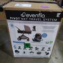 Evenflo Pivot NXT Travel System w/ Revolve180 LiteMax NXT Infant Car Seat | 6 Modes of Use, Rotating Rear-Facing Lightweight Preemie and Infant Car Seat 3-30 lbs (Driftwood Brown), Manuf Date 12/05/25
