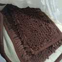 OLANLY Dog Door Mat for Muddy Paws 30x20, Absorbs Moisture and Dirt, Absorbent Non-Slip Washable Doormat, Quick Dry Chenille Mud Mat for Dogs, Entry Indoor Entryway Carpet for Inside Floor, Brown