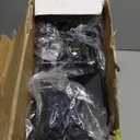 Dynaming 12 Pack Solar Post Lights, Outdoor Solar Powered Decorative Post Cap Light, Black Shell & Warm White LED Lighting for Fence Deck Patio, Only Fit 3.5"x3.5" Wooden Posts