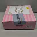 Zoie + Chloe Ferris Wheel Cupcake Stand - Fits 8 Small Cupcakes - Decorative Cupcake Holder for Parties - Spinning Display for Serving Pastry, Treats & Desserts - Easy-to-Clean - 14x4x17, Rose Pink