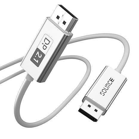 YSerendept 16K DisplayPort 2.1 Cable 10ft[16K@60Hz,8K@120Hz,4K@240Hz],Gaming Monitor DP 2.1 Cable Compatible with NVIDIA GeForce RTX 4090 & AMD Radeon RX 7900 XTX  FreeSync GSync Support