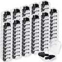 TrelaCo 100 Pairs Ear Plugs Bulk, NRR 29dB Reusable Silicone Ear Plugs with Plastic Cases Soft Foam for Sleeping Noise Cancelling for Concerts Shooting Swimming Noise Reduction(Black)