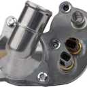Engine Coolant Thermostat Housing Assembly Compatible with 2001-2005 Ford Explorer Sport Trac 2001-2011 Ford Ranger, 2001-2008 Mazda B4000 2001 Mercury Mountaineer 4.0L V6 Gas