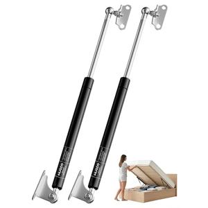 HUOPO 13 inch Gas Struts for Heavy Lid, 10lb/44N Lift Support Strut for RV Bed, Boat Hatch, Cabinet Door, Tool Box, Outdoor Window, Heavy Duty Shocks Spring with Mounting Brackets, 2 Pcs