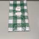 Kesfey 3 Packs Green and White Checkered Tablecloths 54 x 108 Inches Disposable Plastic Gingham Tablecovers Waterproof Rectangle Picnic Party Table Covers for Birthday Party Supplies Christmas