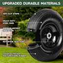 13 Inch 1 PC Rubber Pneumatic Replacement Tires and Wheels 4.00-6 with 5/8'' Axle Bore Hole, Inflated Air Wheel for Wheelbarrow/Wagon/Hand Truck/Trolley/Garden Scooter etc.