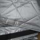 Thermal Door Curtain, Magnetic Insulated Draft Stopper, Windproof Doorway Curtain Cover 38x84 Fits Door Size 36x82, Temporary Insulation Cover for Summer Winter Doorways Gray