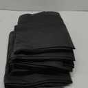 Smiry Rectangle Tablecloth, Elastic Fitted Flannel Backed Vinyl Tablecloths for 6ft Folding Tables, Waterproof Wipeable Table Covers for Indoor, Outdoor, Picnic and Camping (Black, 30"x72")