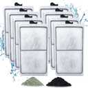 8 Pack PF-S Filter Cartridges Only Compatible with Silenstream PF10 Power Filters, Replacement Aquarium Carbon Cartridge with Zeolite, Size 5.5 in L x 3.1 in