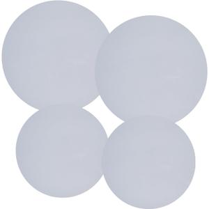 Ritadeshop Burner Covers for Electric Stove (White, Round 8/10'')