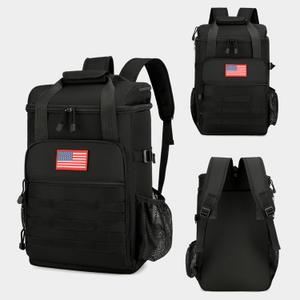 Tactical Backpack Cooler,Tactical Insulated Soft Cooler Bag for Men Women,Large Capacity Leakproof Back Pack,Portable Soft Cooler Bag Waterproof for Beach, Travel, Camping, Picnic, Hiking