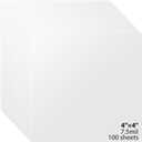 100 Pcs 7.5mil Acetate Stencil Sheets, 4 x 4 Inch Reusable Stencil Paper for Laser Cutting, Translucent Pet Stencils for Painting Wood DIY Craft Paint Template for Wall Home Decor