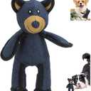 Unbreaka Bear Dog Unbreakable Teddy Extreme Bears 2.0 Dog Toys Aggressive Chewers Indestructible Stuffed Plush Dog Squeaky Toy Keep Them Busy Durable Tough Heavy Duty Chewer Dog Toy Large Breed (1PC)