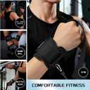 GOUNOD Lifting Wrist Straps with D Ring for Weightlifting & Gym Heavy Duty Padded Wrist Support for Men & Women Non-Slip Hand Grip Straps for Deadlifts, Pull Ups, Cable Machines & Bodybuilding
