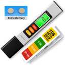 2025 Upgraded 4-in-1 Turbidity TDS Meter  Digital Water Tester for TDS, EC & Temperature (C/F)  Accurate 0-9999 ppm Reading  Ideal for Drinking Water, Aquarium, Hydroponics, Pool, Etc.
