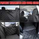Mabett Dog Seat Covers for Ford Maverick 2025 2024 2023 2022 Accessories, Back Seat Hammock Extender for Pets Include Door Sides and Headrests Protection-Hard Bottom Support 600D Oxford Cloth