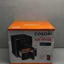 COSORI Pro Gen 2 Air Fryer 5.8QT, Upgraded Version with Stable Performance & Sleek New Look, 13 One Touch Functions, 100 Paper & 1100 Online Recipes, Dishwasher-Safe Detachable Square Basket, Black