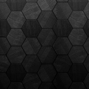 Self Adhesive Black Peel and Stick Wallpaper 3D Hexagon Geometric Embossed Contact Paper Removable Easy Peel Off Wallpaper Textured Wall Paper for Cabinet Bedroom, 15.7" X 784"