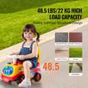 VEVOR Ride On Push Car for Toddlers, Ages 19+ Months, Ride Racer, Sit to Stand Toddler Ride On Toy, Kids Ride On Car with Music Steering, Horn & Under Seat Storage, Ride On Toy for Boys Girls,, X-Large