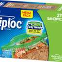 Ziploc Sandwich and Snack Bags with EasyGuide Texture, Plastic Storage Bags with Grip 'n Seal Technology, 270 Bags Total